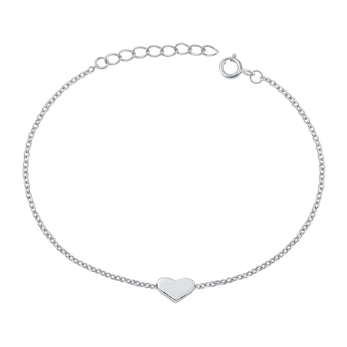 Silver Heart Bracelet
