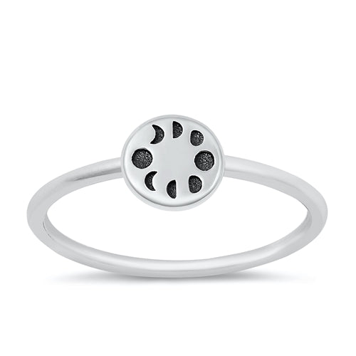 Silver Moon Phases Ring