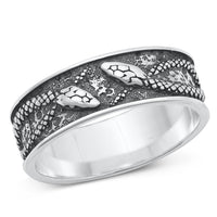 Silver Snakes Ring